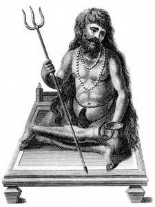 En yogi som mediterer, 1811 av Unbekannt