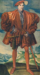 En ung mann i rødt, ca. 1550, 1948. av Unbekannt