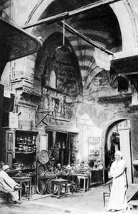 En basar i Kairo, Egypt, ca 1920-tallet av Unbekannt