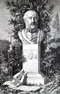 En byste av Platon. av Unbekannt