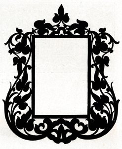Et design for en bilderamme med tittelen Aesthetic, 1898 av Unbekannt