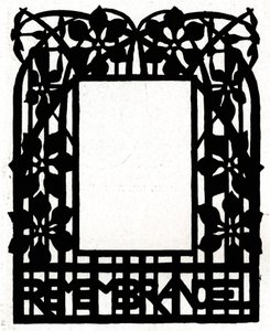 Et design for en bilderamme med tittelen Margery Daw, 1898 av Unbekannt