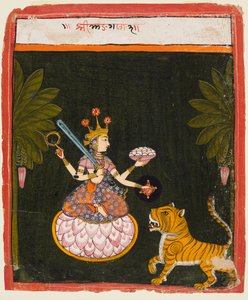 En side fra en Devi-serie, ca. 1660. av Unbekannt