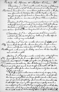 En side fra tidsskriftet til John Newton, 1750-1754 1965 av Unbekannt