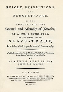 En remonstrasjon av emnet slavehandel, 1789 1965 av Unbekannt