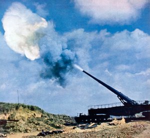 Et sekund etter kommandoen om å skyte, franske kanalkysten, andre verdenskrig, 1940 av Unbekannt