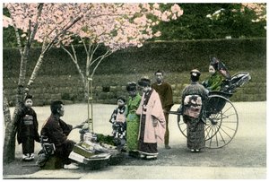 En gatehandler, Japan, 1904 av Unbekannt