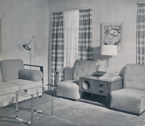 Utsikt i en to-roms leilighet i Keeler Building, Grand Rapids, Michigan, 1935 av Unbekannt