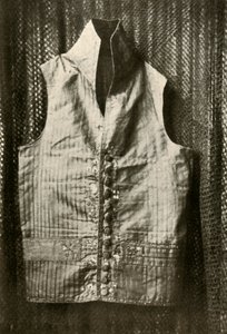 En vest båret av grev Lemcke, c1798, 1937. av Unbekannt