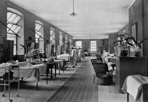 En avdeling i Guys Hospital, Southwark, London, 1904 av Unbekannt