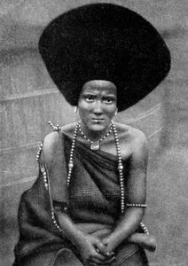 En kvinne fra Beja Nile eller Baggara-folket, Etiopia, Afrika, 1922 av Unbekannt