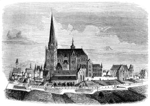 Abbey of Saint-Denis, slutten av 1500-tallet 1849 av Unbekannt
