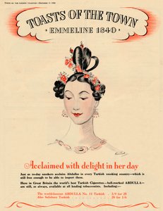 Hyldet med glede i sin tid, Toasts of the Town - Emmeline 1840, 1940 av Unbekannt