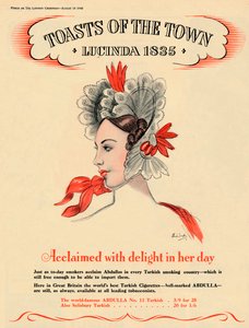 Anerkjent med glede i sin tid, Toasts of the Town - Lucinda 1835, 1940 av Unbekannt