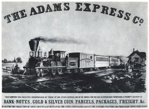 Adams Express Company-annonse, ca 1860-tallet 1954 av Unbekannt
