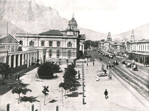Adderley Street, med Commercial Exchange og Standard Bank, Cape Town, Sør-Afrika, 1895. av Unbekannt