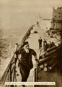 Admiral Jellicoe ombord på HMS Iron Duke, 1914, 1935. av Unbekannt