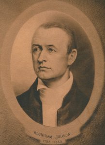 Adoniram Judson, jr. 1788-1850, amerikansk kongregasjonalist og senere baptistmisjonær, ca 1910-tallet av Unbekannt
