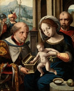 Tilbedelse av kongene, 1400-tallet. av Unbekannt