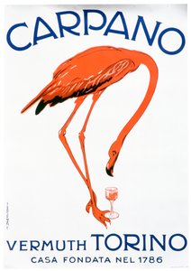 Annonse for Carpano Vermouth av Unbekannt