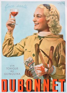Annonse for Dubonnet tonic vin, 1938 av Unbekannt