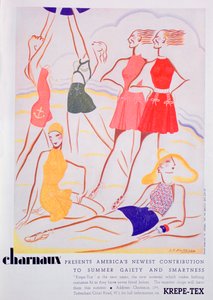 Annonse for Krepe-Tex badedrakter, 1935 av Unbekannt