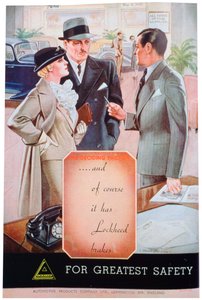 Annonse for Lockheed-bilbremser fra Automotive Products fra Leamington Spa, 1937 av Unbekannt