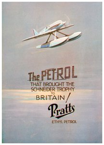 Annonse for Pratts Ethyl Petrol, c1928 av Unbekannt