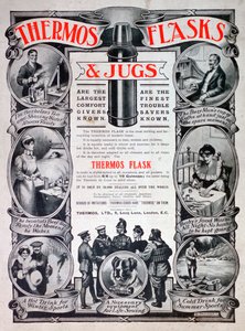 Annonse for termosflasker og kanner, 1910 av Unbekannt