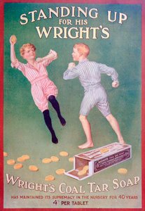 Annonse for Wrights kulltjæresåpe, 1909 av Unbekannt