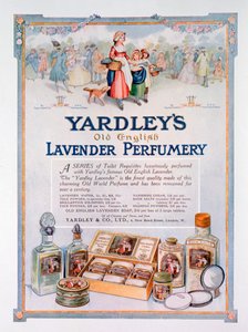 Annonse for Yardleys Old English Lavender-parfymeri, 1923 av Unbekannt
