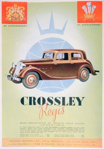 Annonse for Crossley Regis-bilen, 1935 av Unbekannt
