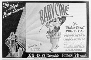 Annonse for Pathe Babycine filmprojektor, 1926 av Unbekannt