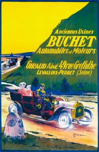 Annonse for Buchet-biler, c1910-tallet av Unbekannt