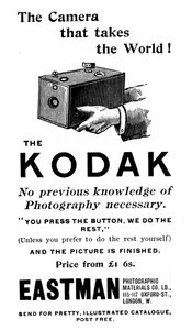 Annonse for Kodak-kameraer, 1893 av Unbekannt