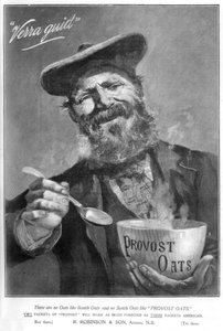 Annonse for Provost Oats, 1901 av Unbekannt