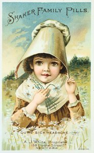 Annonse for Shaker Family Pills, 1891 av Unbekannt