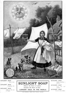 Annonse for Sunlight Soap, 1902 av Unbekannt