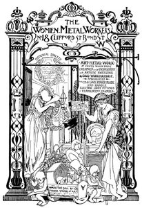 Annonse for Women Metal Workers-selskapet i London, 1901 av Unbekannt