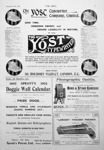 Annonseside fra Kongebladet, 14. desember 1901 av Unbekannt