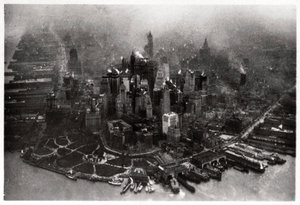 Luftfoto av Manhattan, New York City, USA, fra en Zeppelin, 1928 1933 av Unbekannt