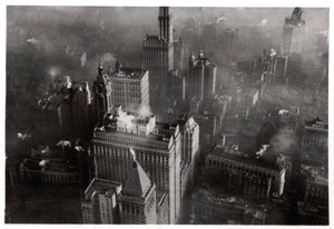Luftfoto av Manhattan, New York City, USA, fra en Zeppelin, 1928 1933 av Unbekannt