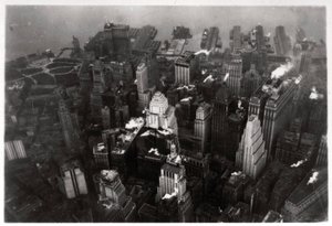 Luftfoto av Manhattan, New York City, USA, fra en Zeppelin, 1928 1933 av Unbekannt