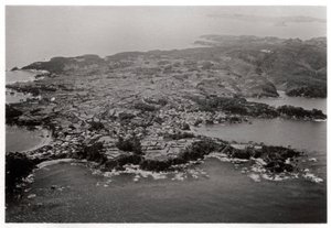 Luftfoto av Oginohama, Japan, fra en Zeppelin, 1929 1933 av Unbekannt
