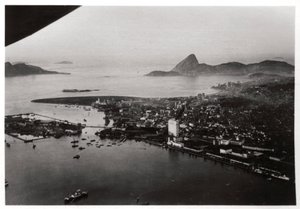 Luftfoto av Rio de Janeiro, Brasil, fra en Zeppelin, 1930 1933 av Unbekannt
