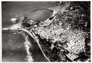 Luftfoto av Tanger, Marokko, fra en Zeppelin, 1930 1933 av Unbekannt