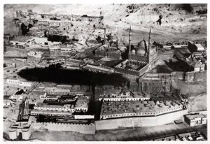 Luftfoto av moskeen til Muhammad Ali Pasha, Kairo, Egypt, fra en Zeppelin, 1931 1933 av Unbekannt