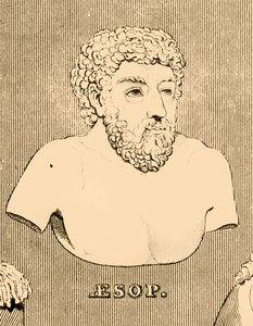 Æsop, c620-564 f.Kr., 1830. av Unbekannt