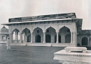 Agra. Dewan-i-Khas eller Hall of Public Audience, c1910. av Unbekannt