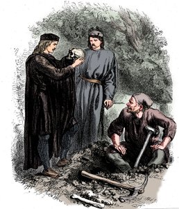 Akk, stakkars Yorick! Jeg kjente ham, Horatio, c1850 av Unbekannt